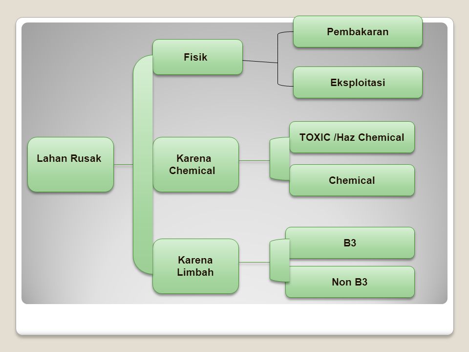Pembakaran Lahan Rusak Fisik Karena Chemical Limbah Non B3 B3 TOXIC /Haz Chemical Eksploitasi