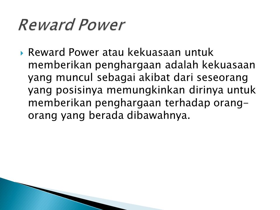 Reward Power
