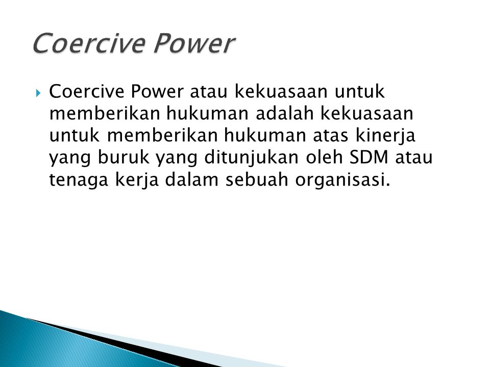 Coercive Power