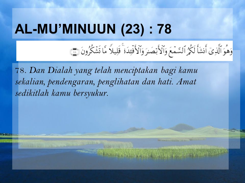 Al-Mu’minuun (23) :
