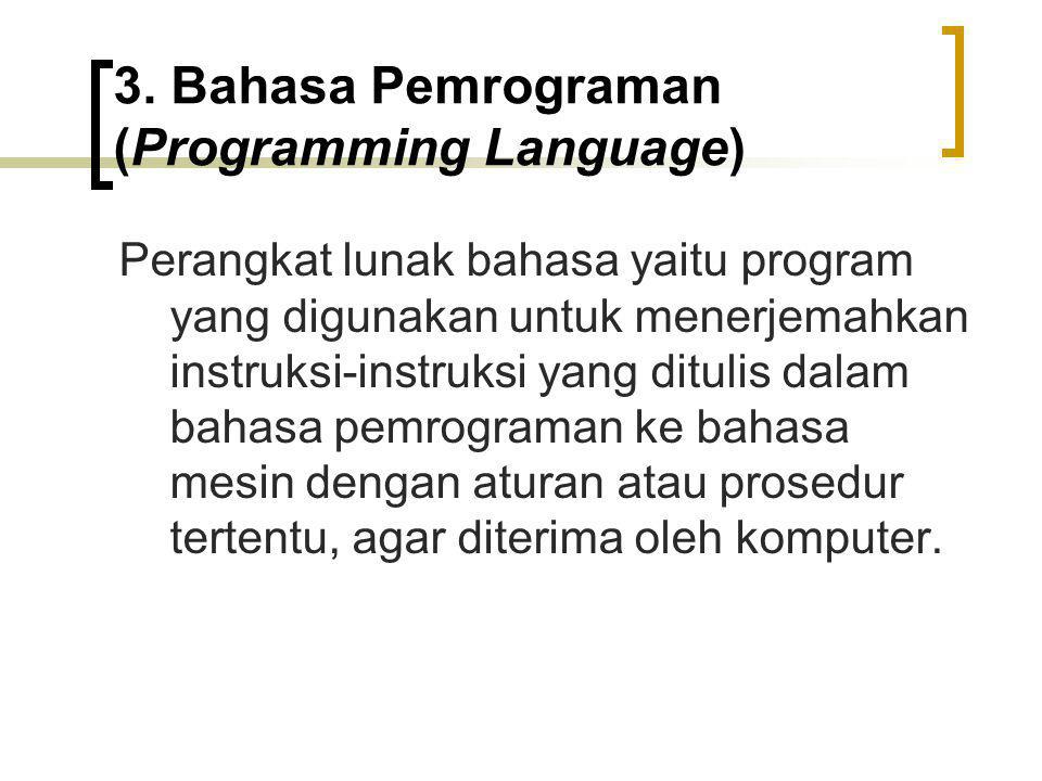 3. Bahasa Pemrograman (Programming Language)
