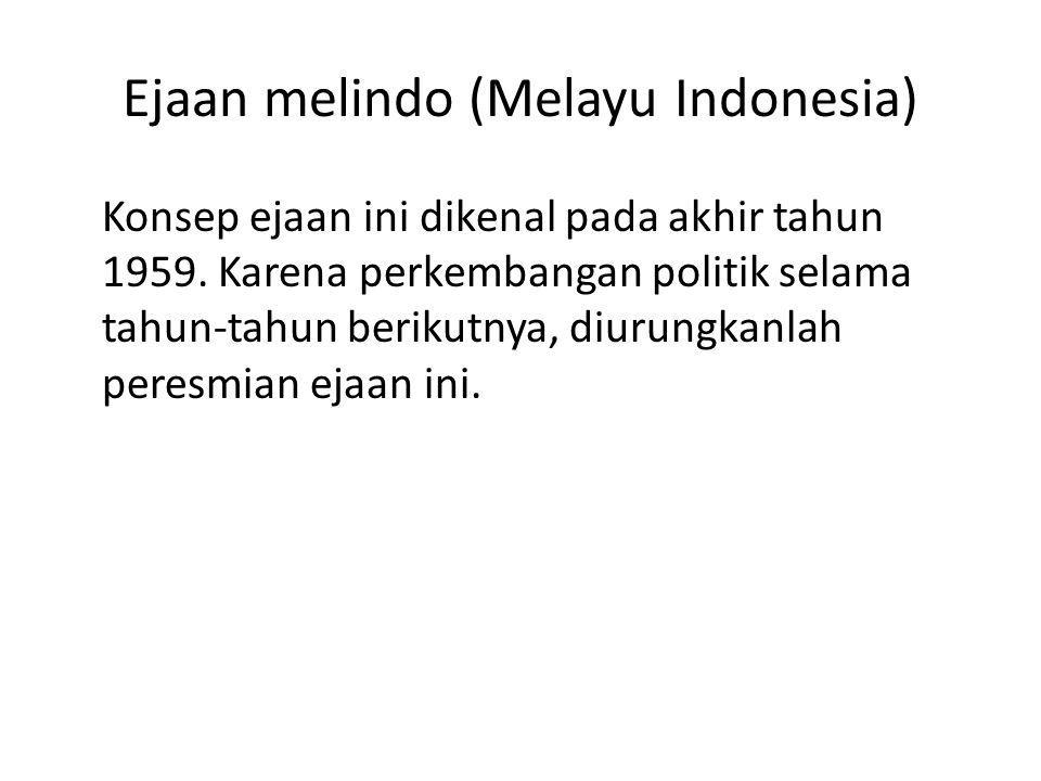 Ejaan melindo (Melayu Indonesia)