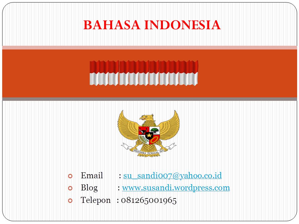 BAHASA INDONESIA
