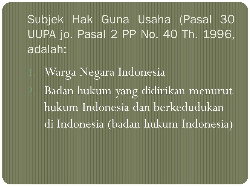 Warga Negara Indonesia