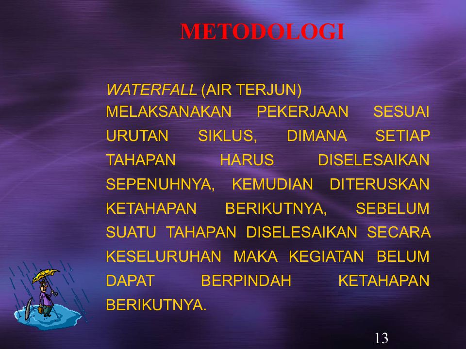 METODOLOGI WATERFALL (AIR TERJUN)