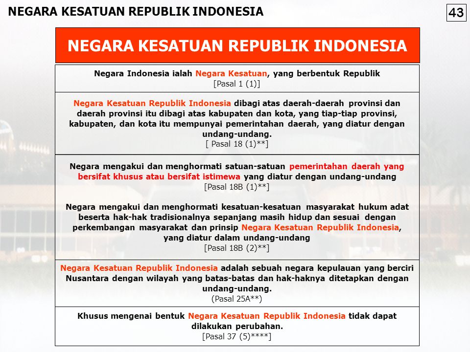 NEGARA KESATUAN REPUBLIK INDONESIA