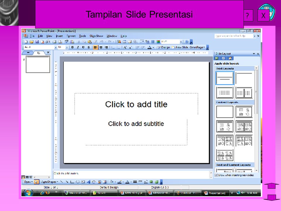 Tampilan Slide Presentasi