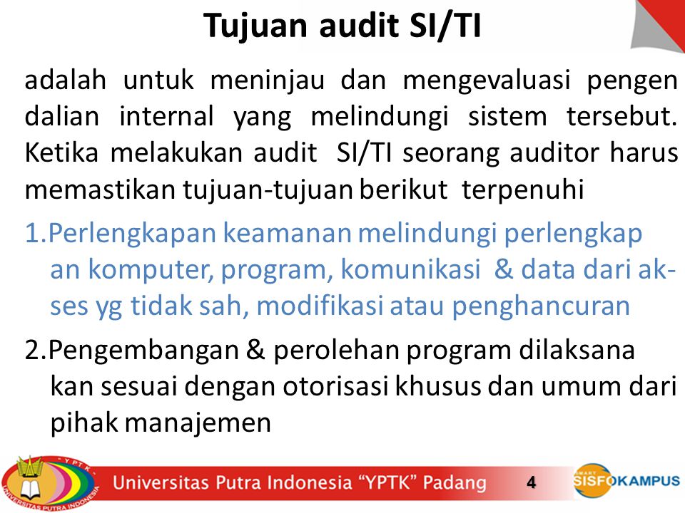 Tujuan audit SI/TI