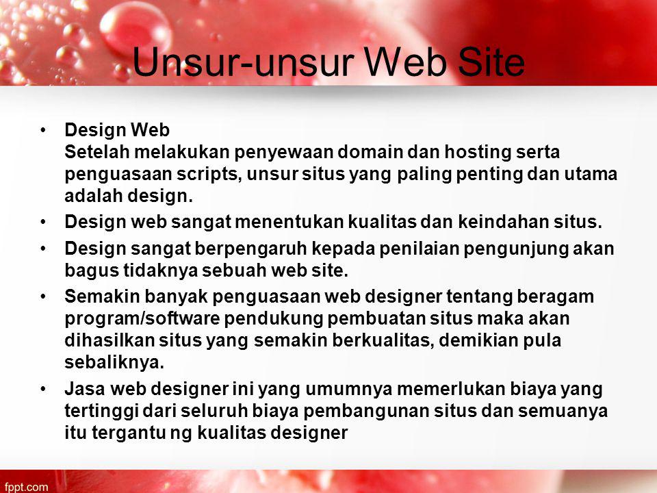 Unsur-unsur Web Site