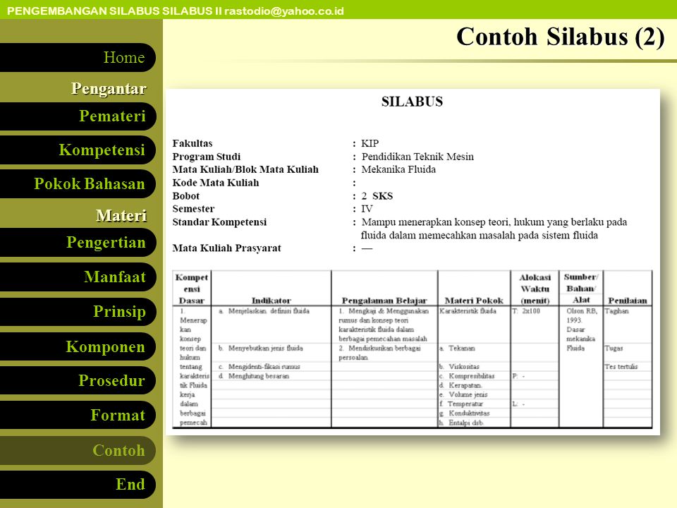Contoh Silabus (2)