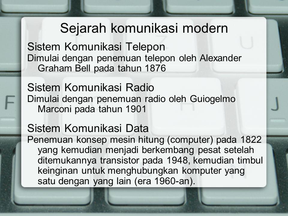 Sejarah komunikasi modern