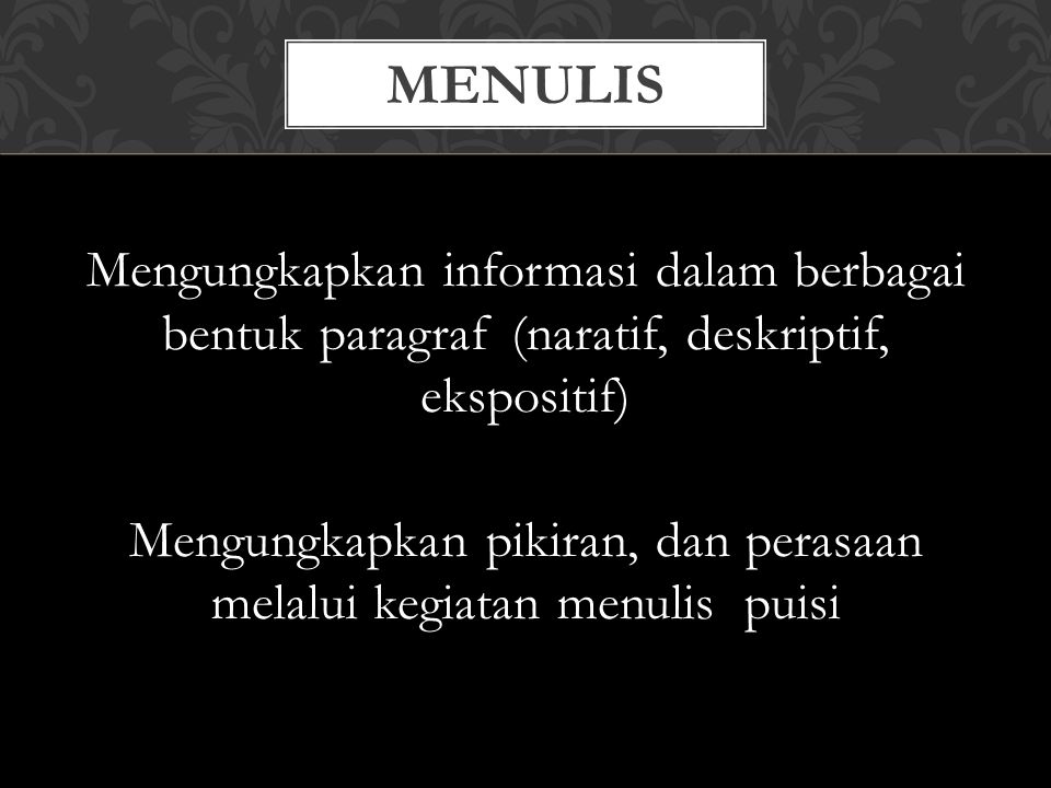 MENULIS