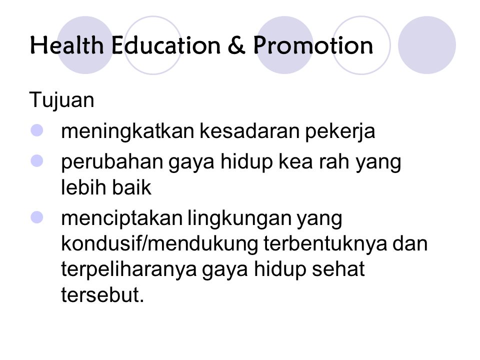 Health Education & Promotion
