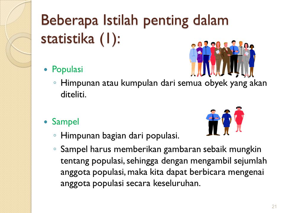 Beberapa Istilah penting dalam statistika (1):