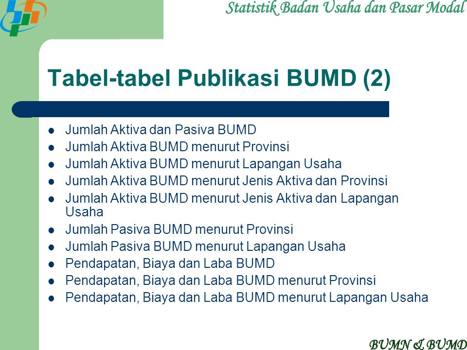 Tabel-tabel Publikasi BUMD (2)