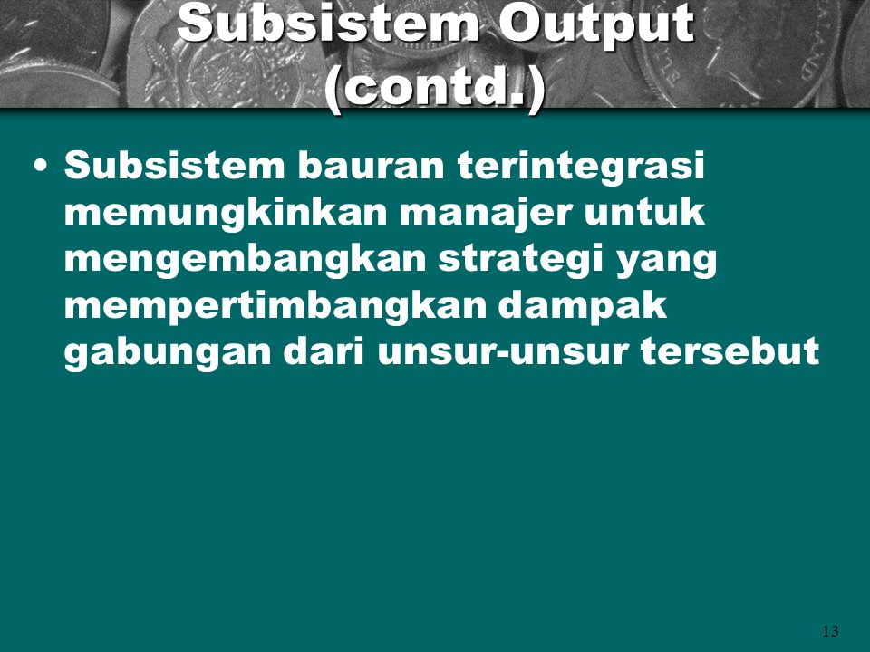 Subsistem Output (contd.)