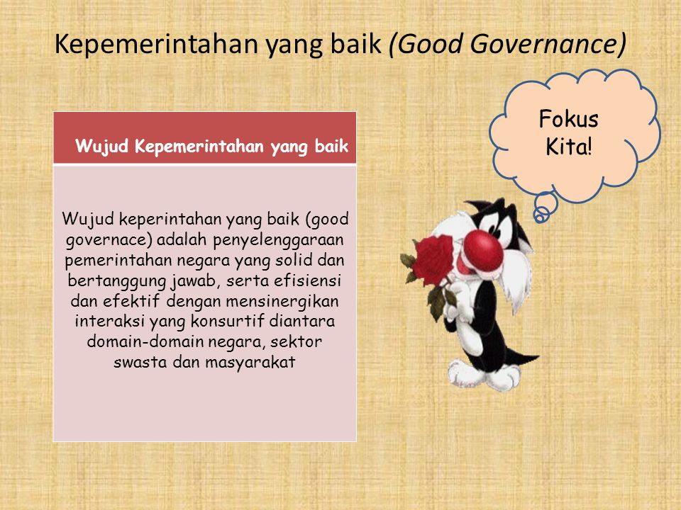 Kepemerintahan yang baik (Good Governance)