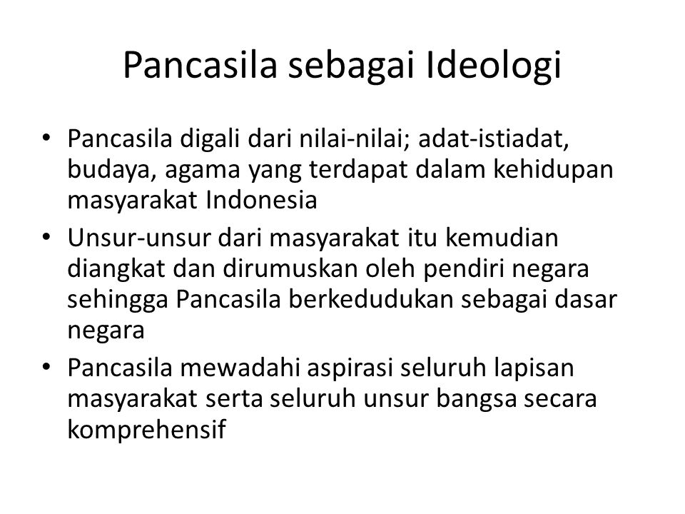 Pancasila sebagai Ideologi