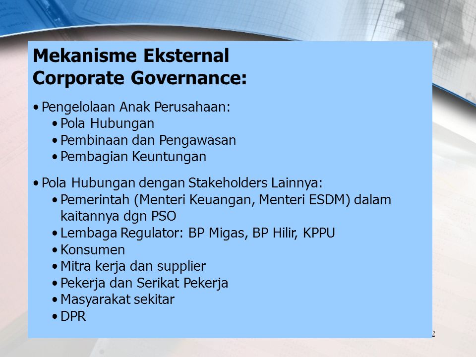 Corporate Governance: