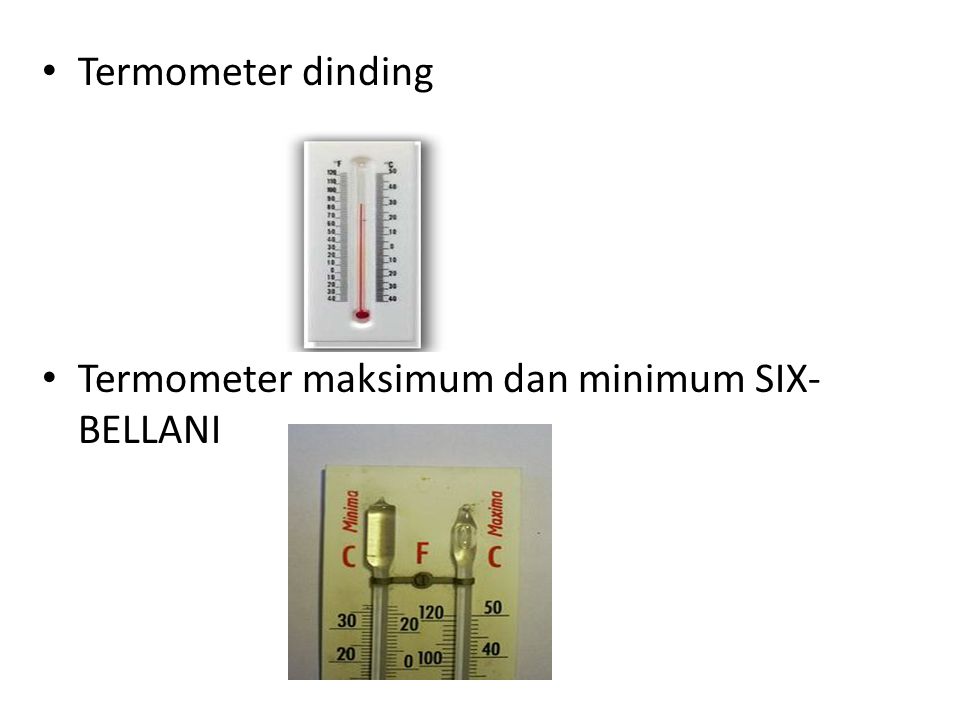 Termometer dinding Termometer maksimum dan minimum SIX-BELLANI