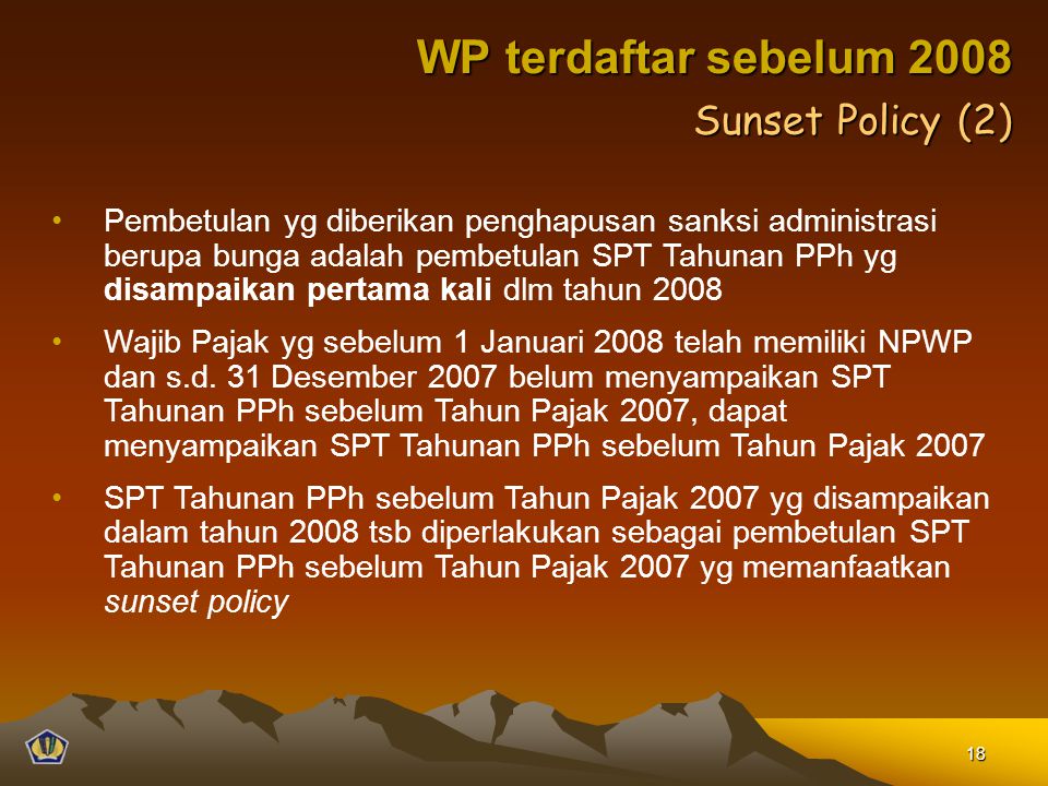 WP terdaftar sebelum 2008 Sunset Policy (2)