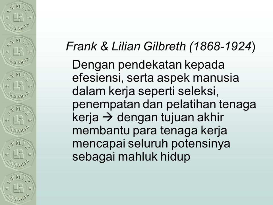 Frank & Lilian Gilbreth ( )
