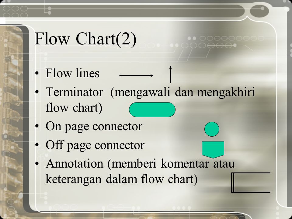 Flow Chart(2) Flow lines