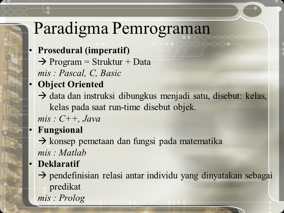 Paradigma Pemrograman