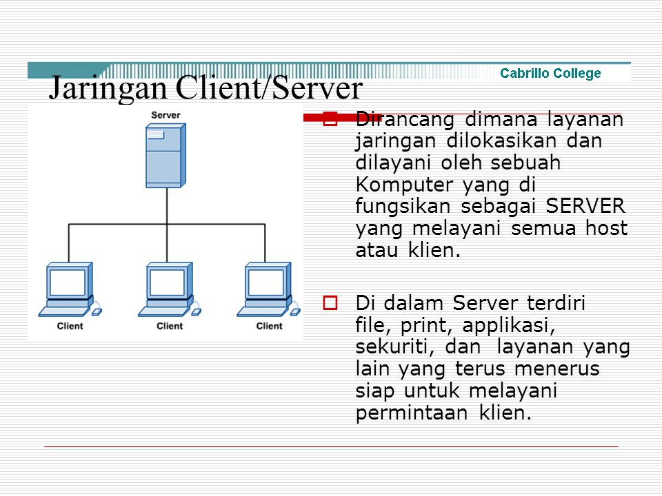 Jaringan Client/Server