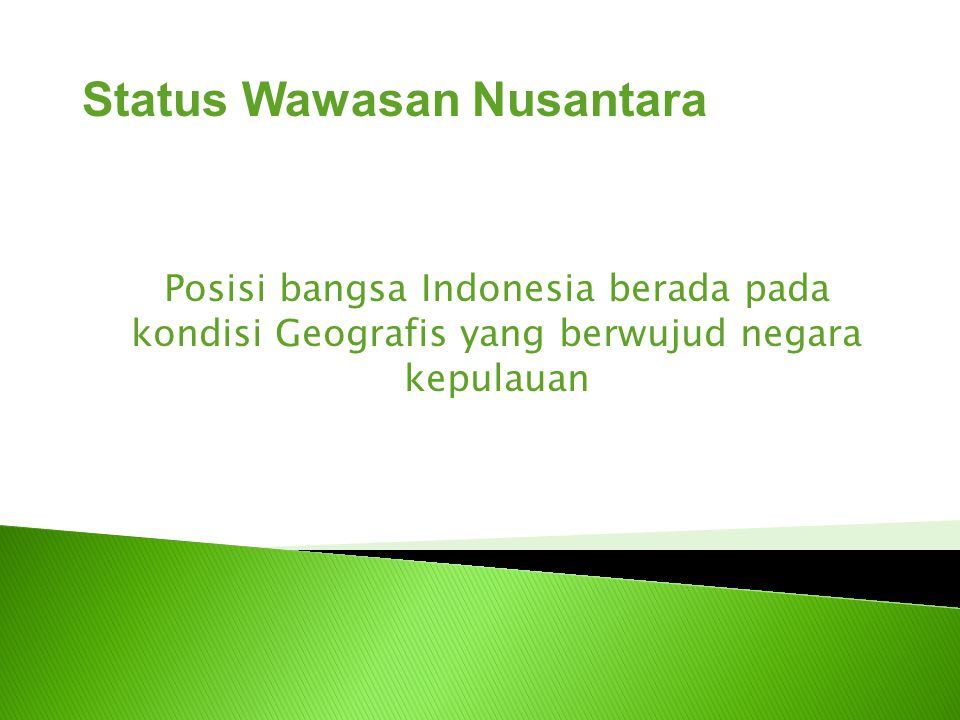 Status Wawasan Nusantara