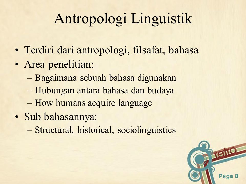 Antropologi Linguistik