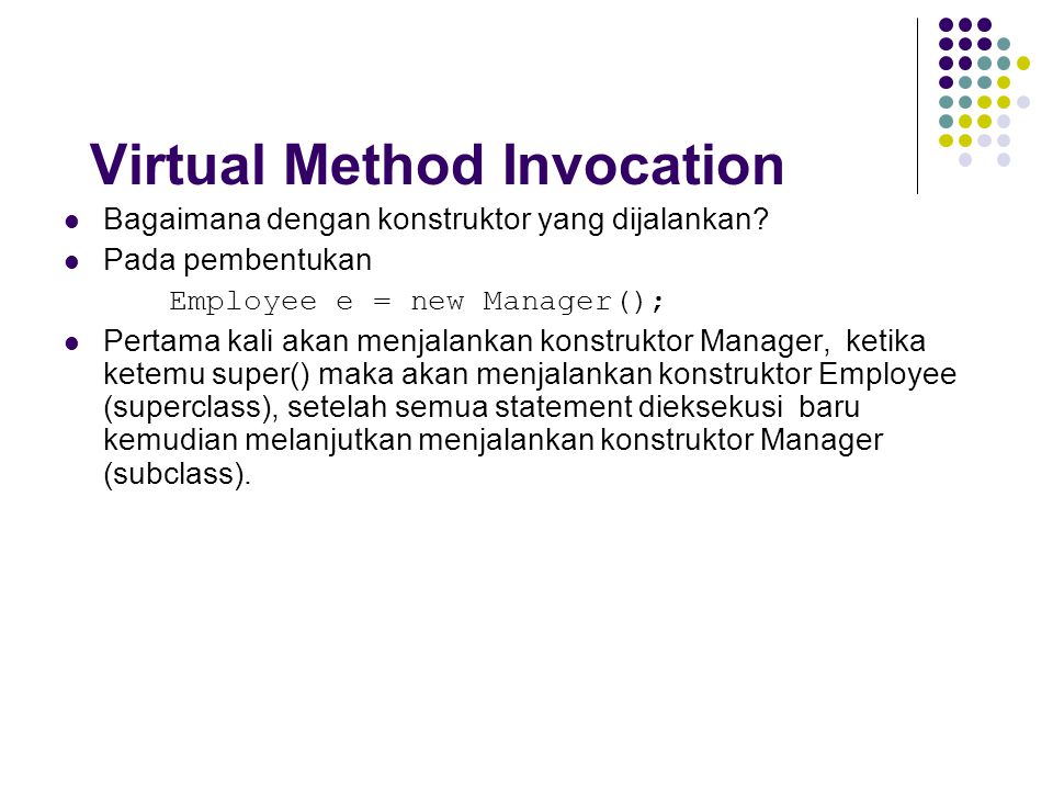 Virtual Method Invocation