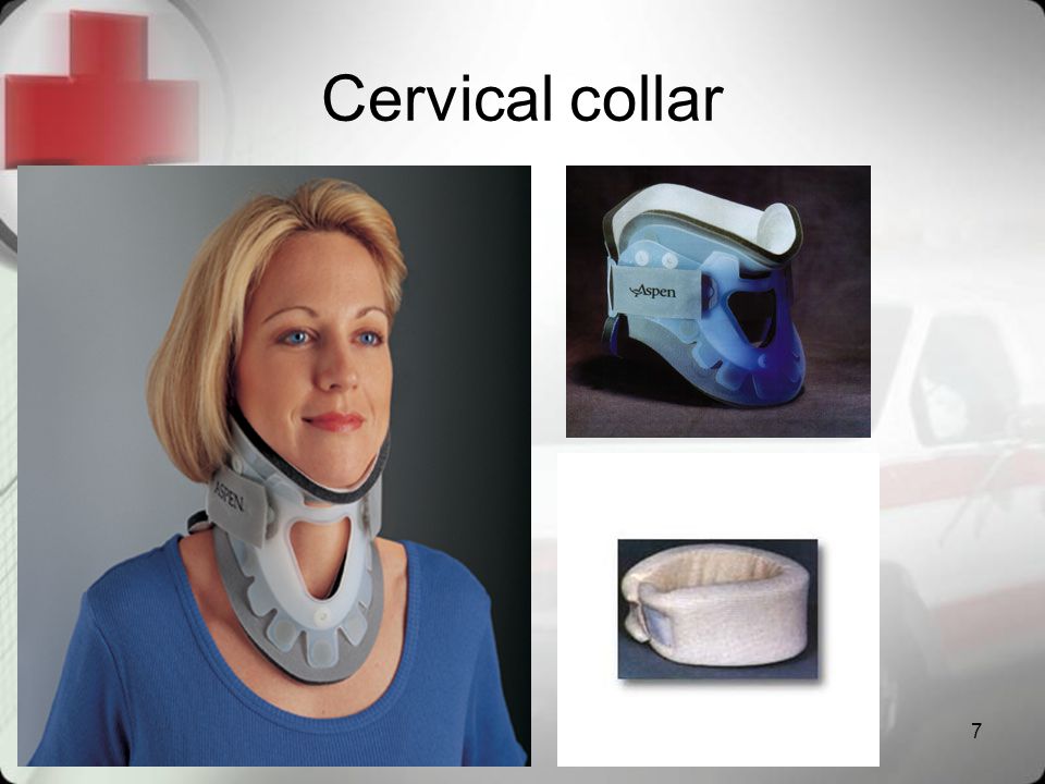 Cervical collar April 9, 2017