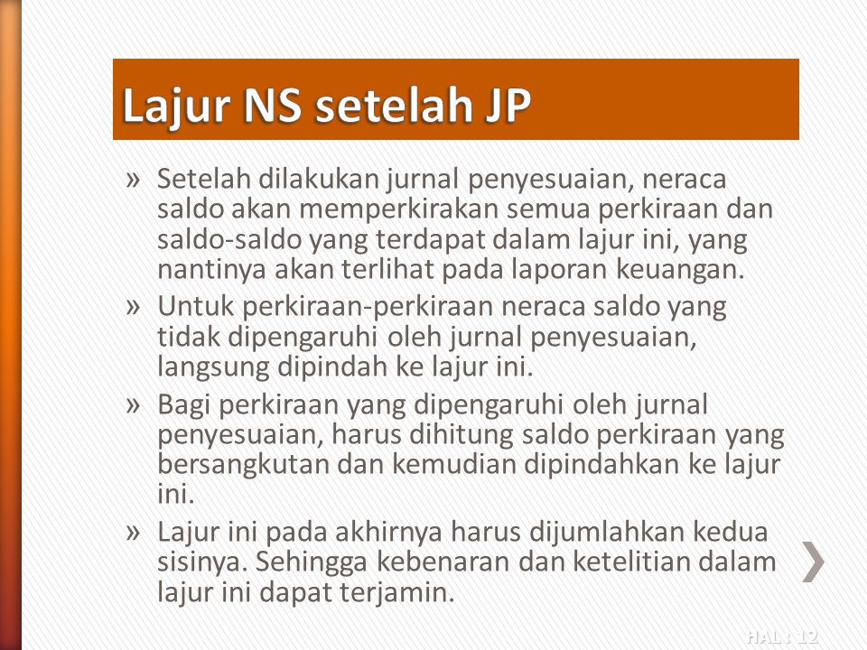 Lajur NS setelah JP
