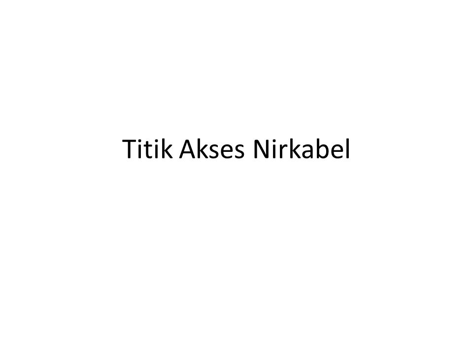 Titik Akses Nirkabel