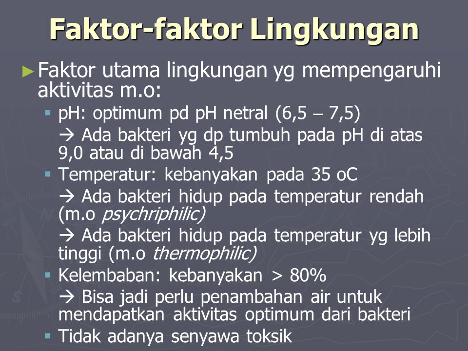 Faktor-faktor Lingkungan