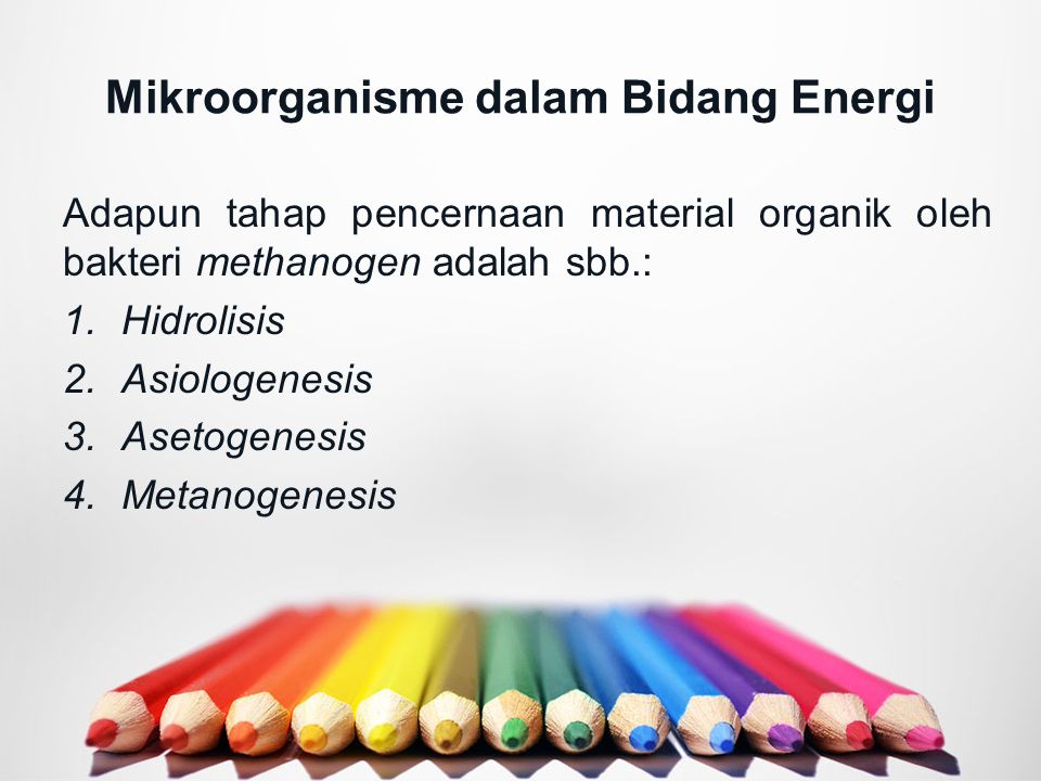 Mikroorganisme dalam Bidang Energi
