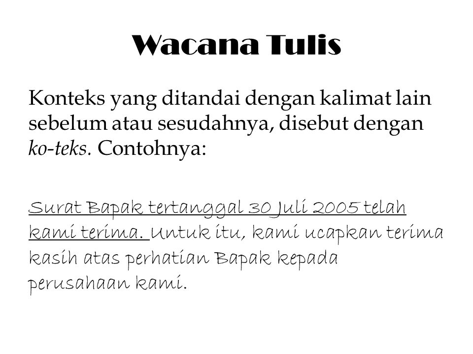 Wacana Tulis