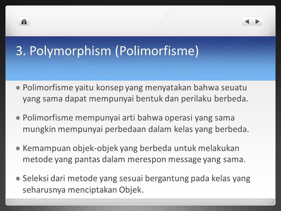 3. Polymorphism (Polimorfisme)