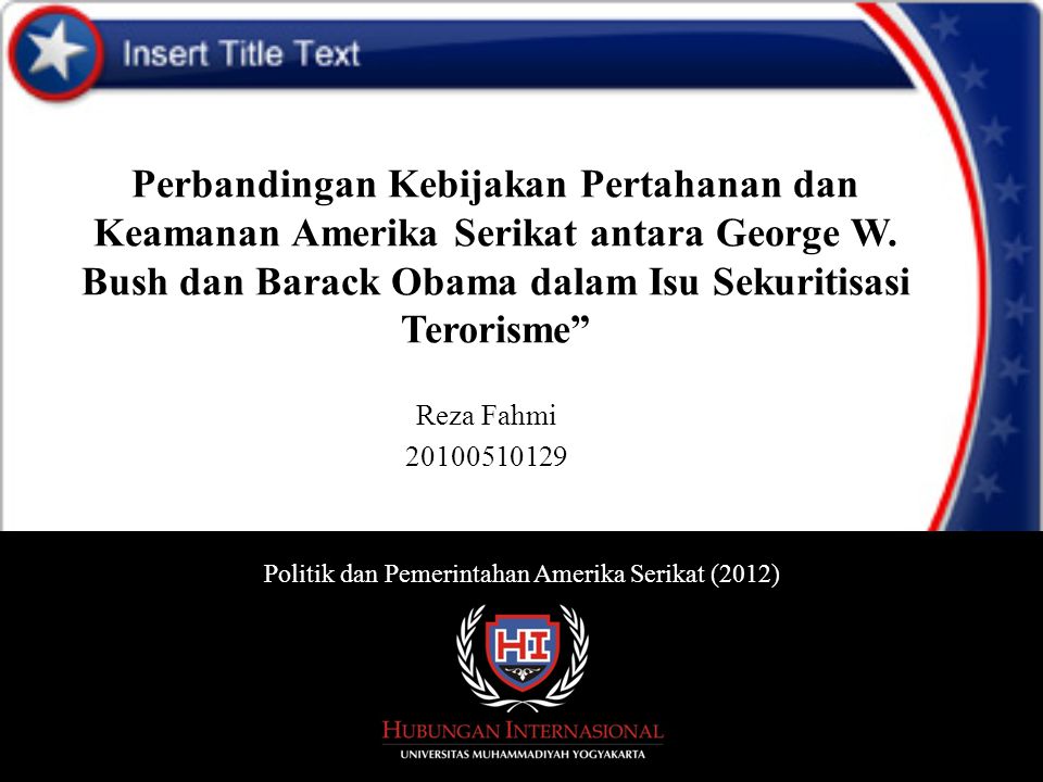 Politik dan Pemerintahan Amerika Serikat (2012)
