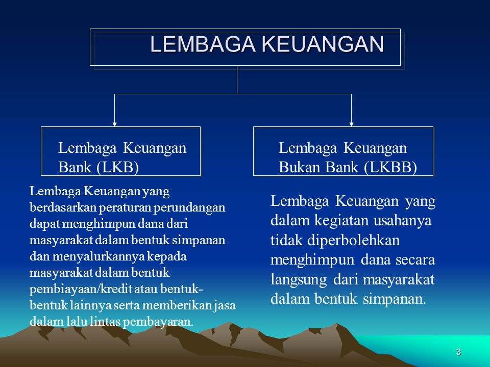 LEMBAGA KEUANGAN Lembaga Keuangan Bank (LKB)