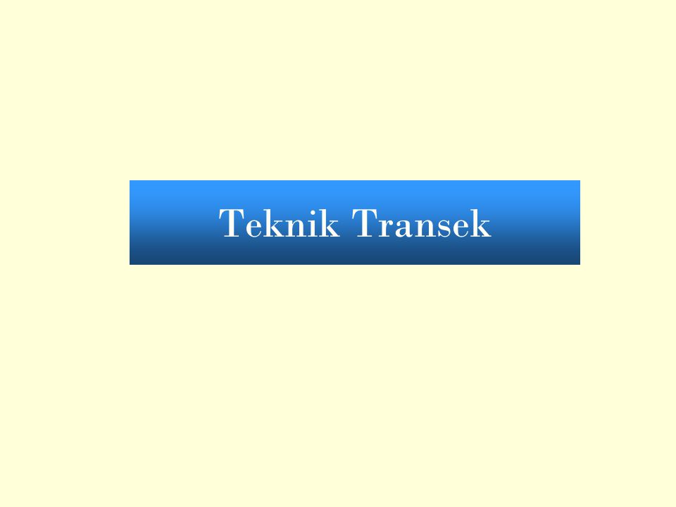 Teknik Transek