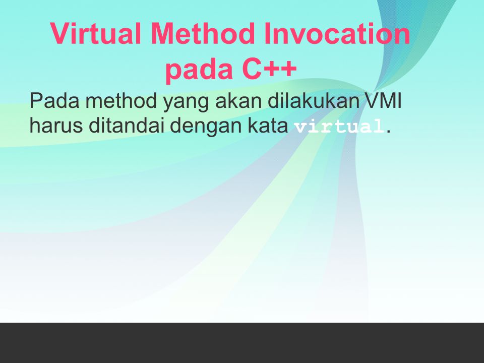 Virtual Method Invocation pada C++