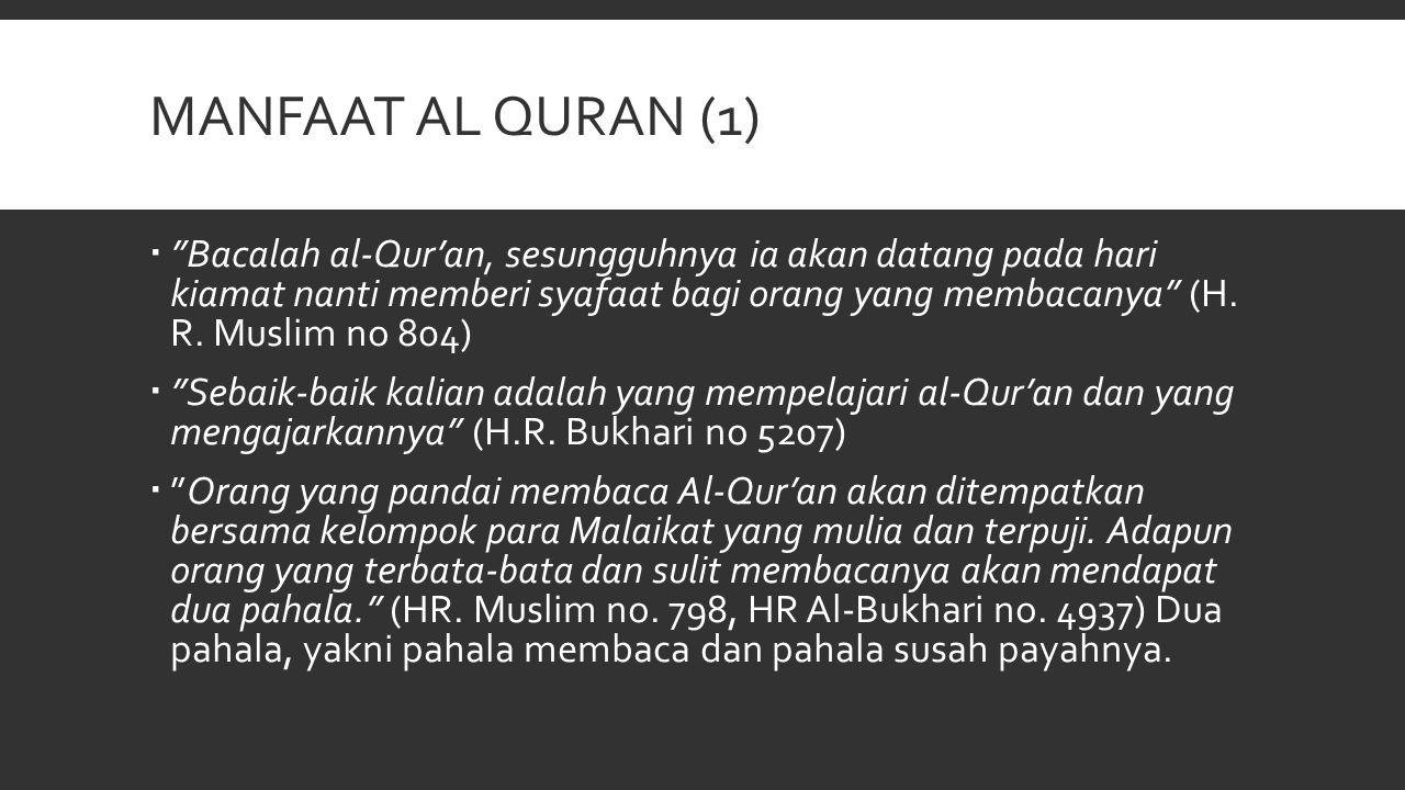 Manfaat al quran (1)