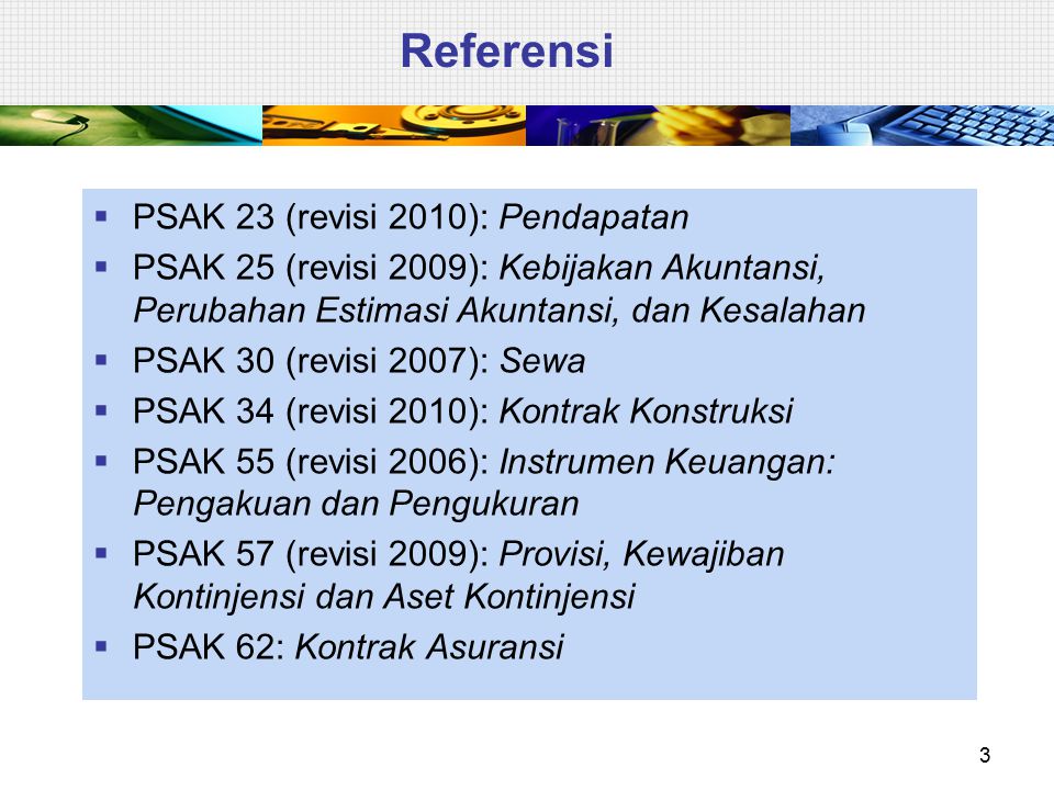 Referensi PSAK 23 (revisi 2010): Pendapatan