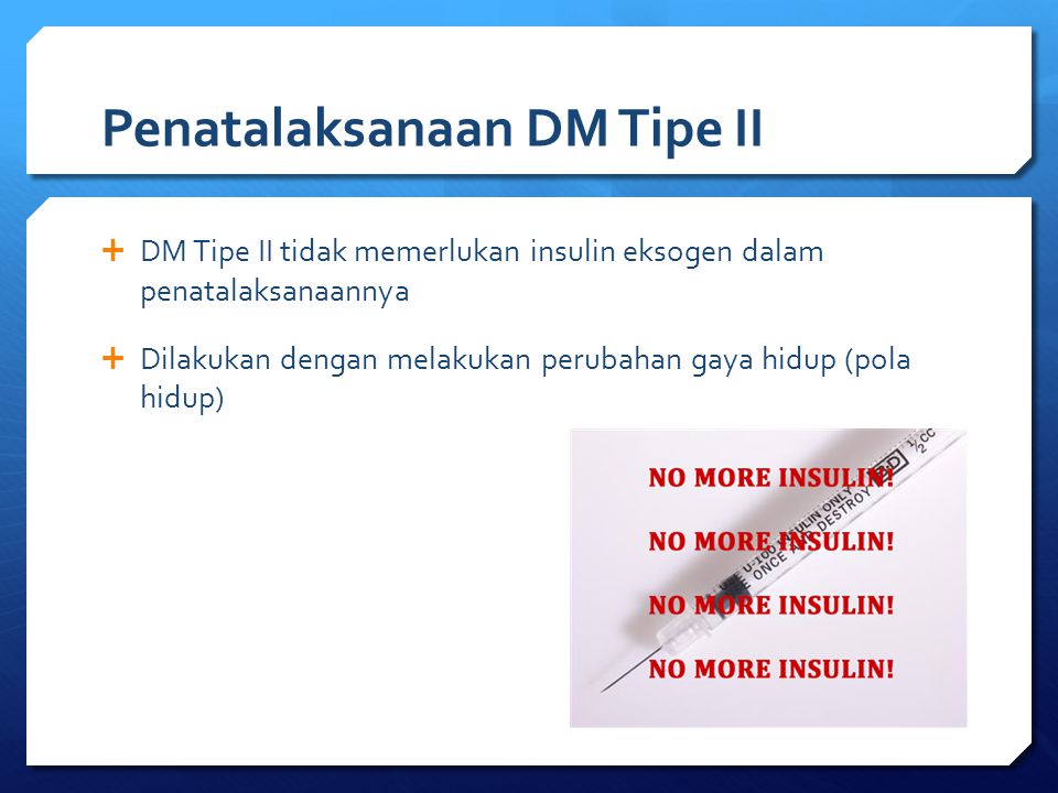 Penatalaksanaan DM Tipe II