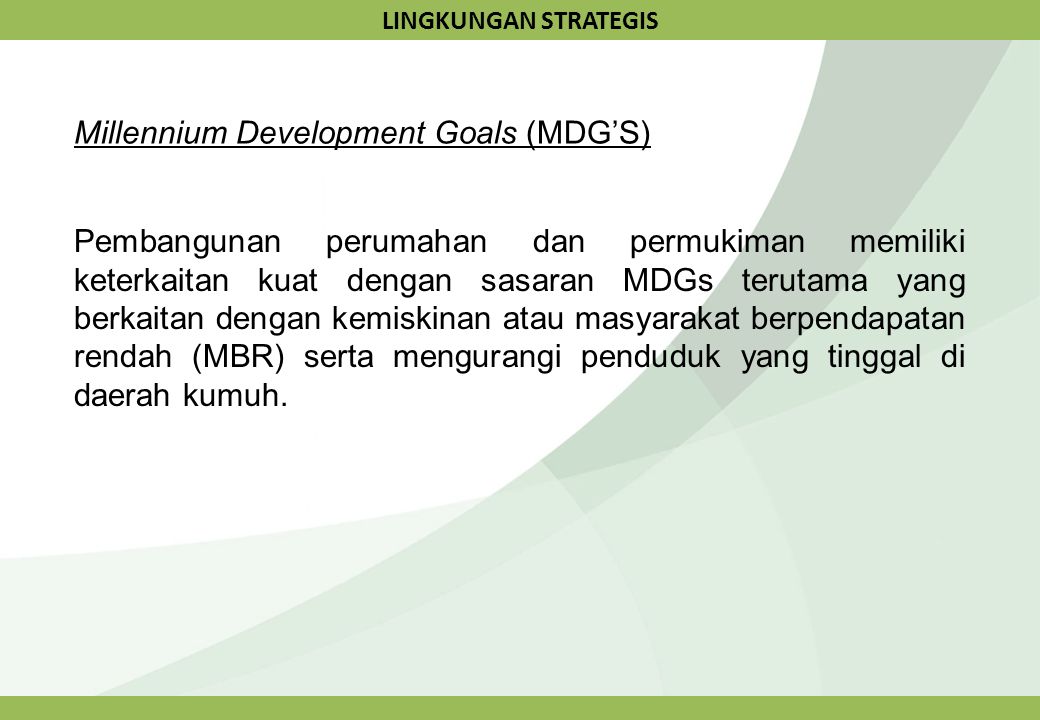 Millennium Development Goals (MDG’S)