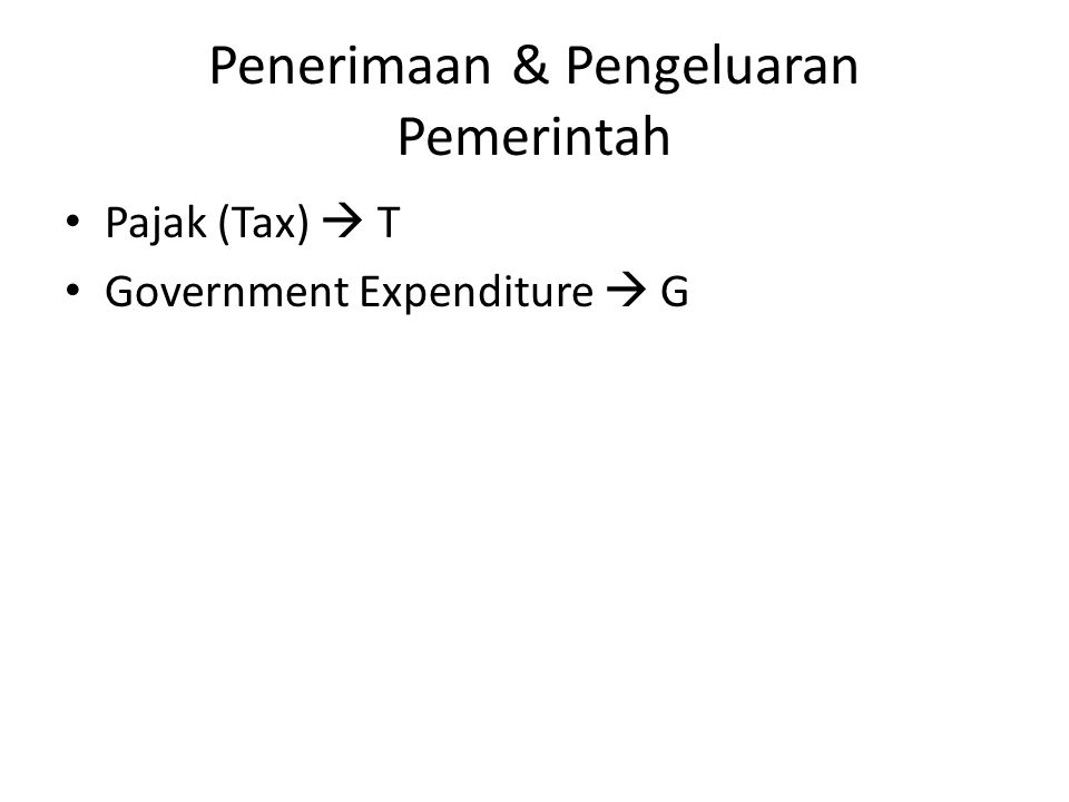 Penerimaan & Pengeluaran Pemerintah
