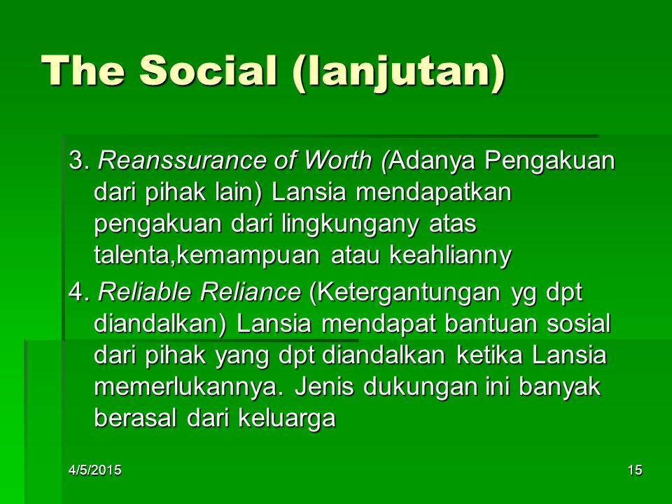 The Social (lanjutan)