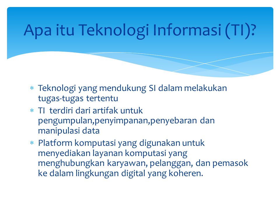 Apa itu Teknologi Informasi (TI)